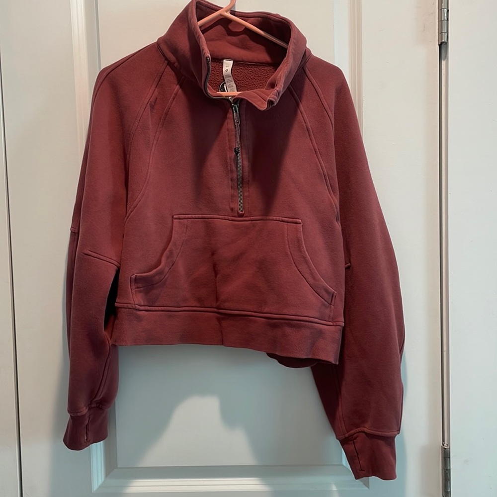 Lululemon Cropped Half Zip Scuba